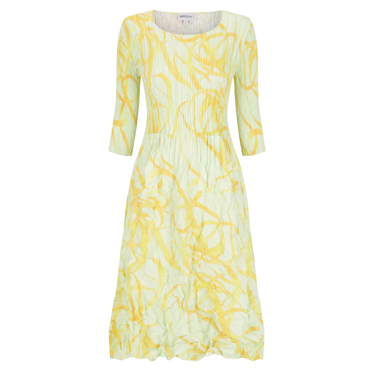 3/4 Sleeve Smash Pocket Dress - Prints - Image 7