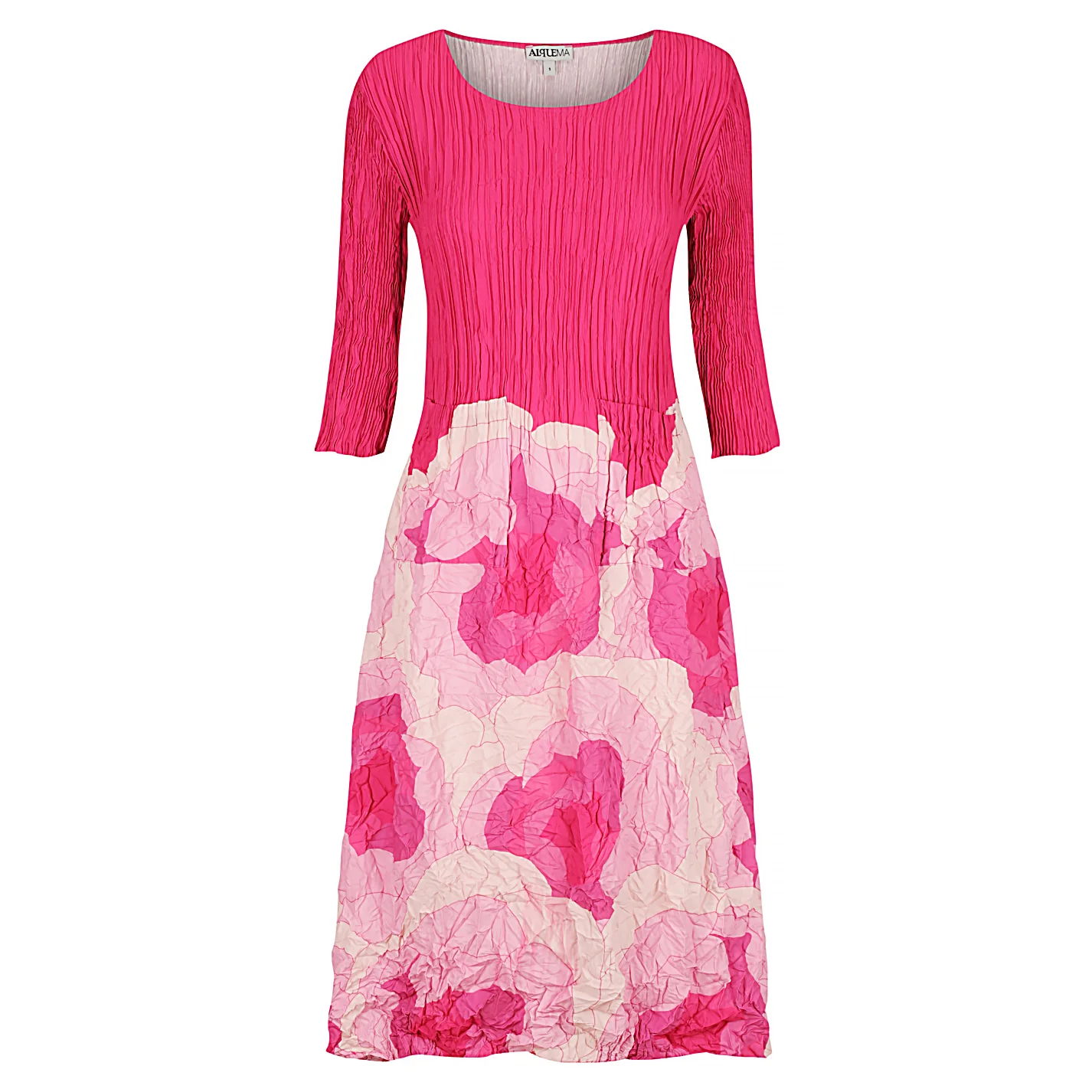 3/4 Sleeve Smash Pocket Dress - Prints - Image 13