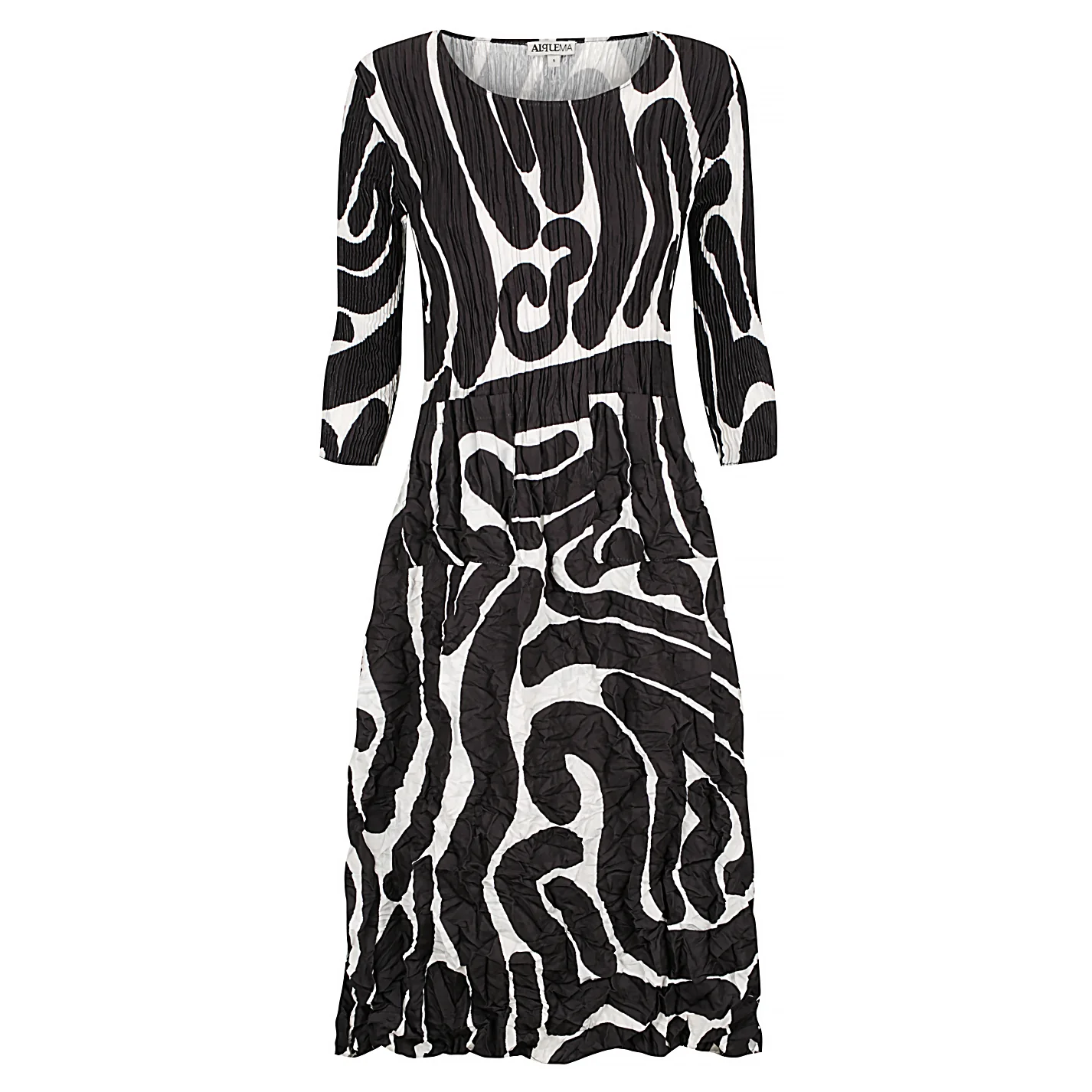 3/4 Sleeve Smash Pocket Dress - Prints - Image 17