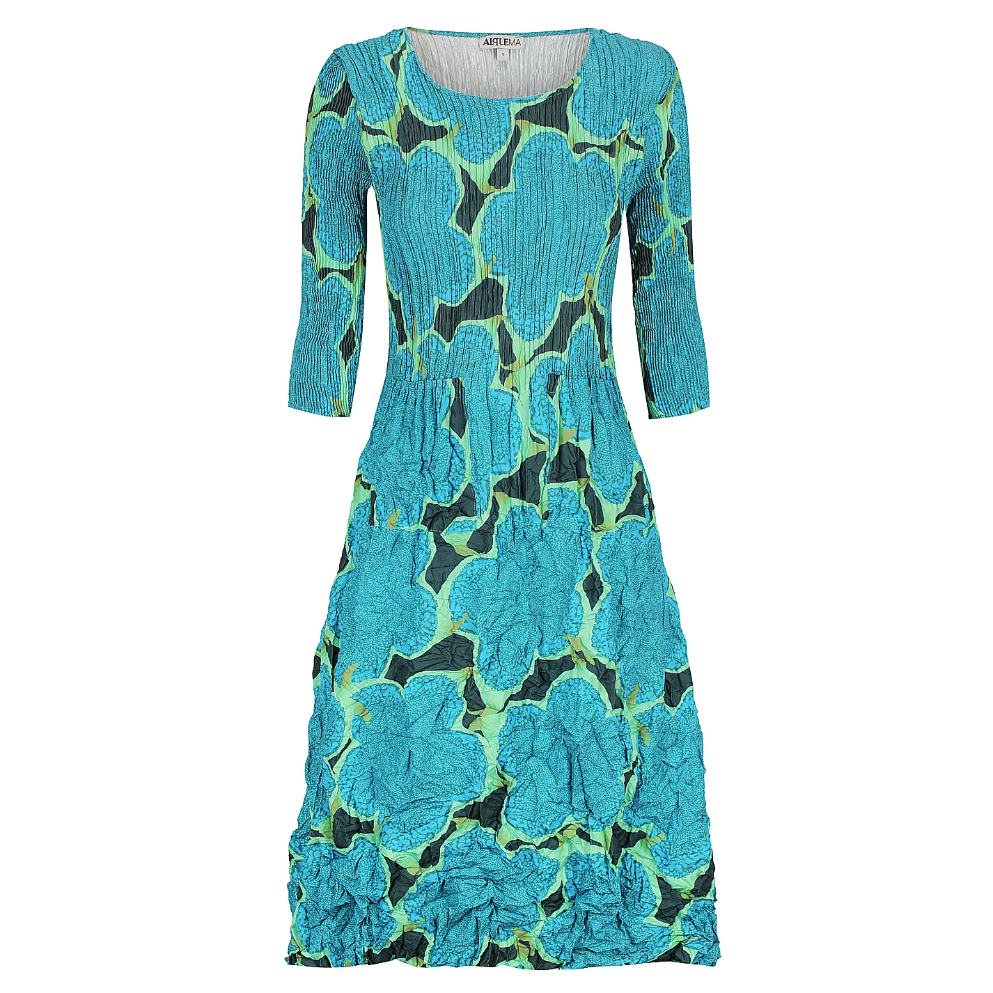 3/4 Sleeve Smash Pocket Dress - Prints - Image 9